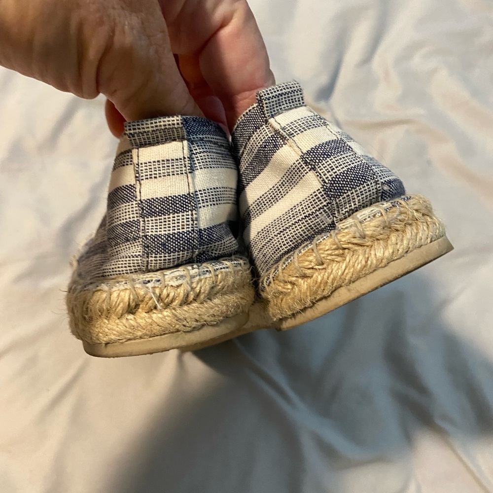 Espadrilles Blue and White Flats Size 9